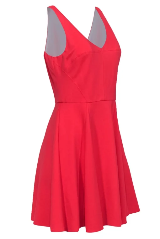 ABS by Allen Schwartz - Coral Sleeveless Fit & Flare Dress Sz L