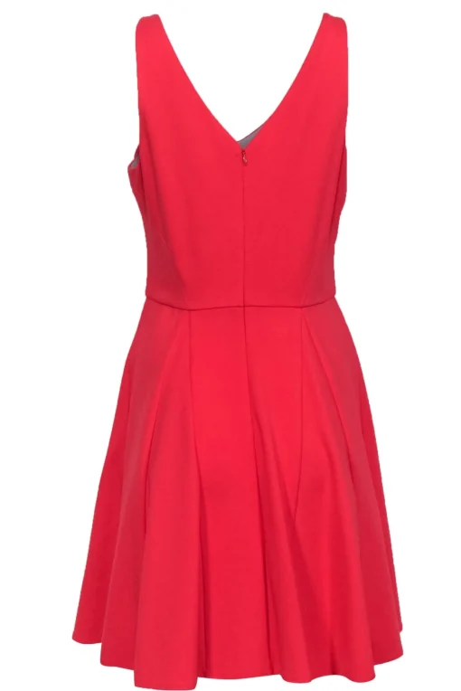 ABS by Allen Schwartz - Coral Sleeveless Fit & Flare Dress Sz L