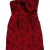 ABS Collection - Red Rose Strapless Dress Sz 4