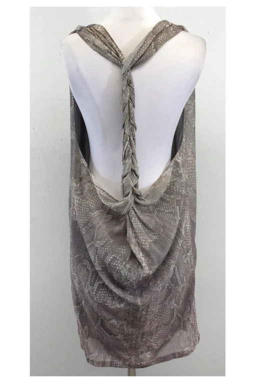 Acne - Grey Snake Print Dress Sz 8