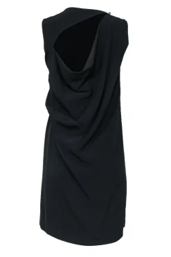 Acne Studios - Black Gathered Side Dress w/ Back Cutout Sz 4