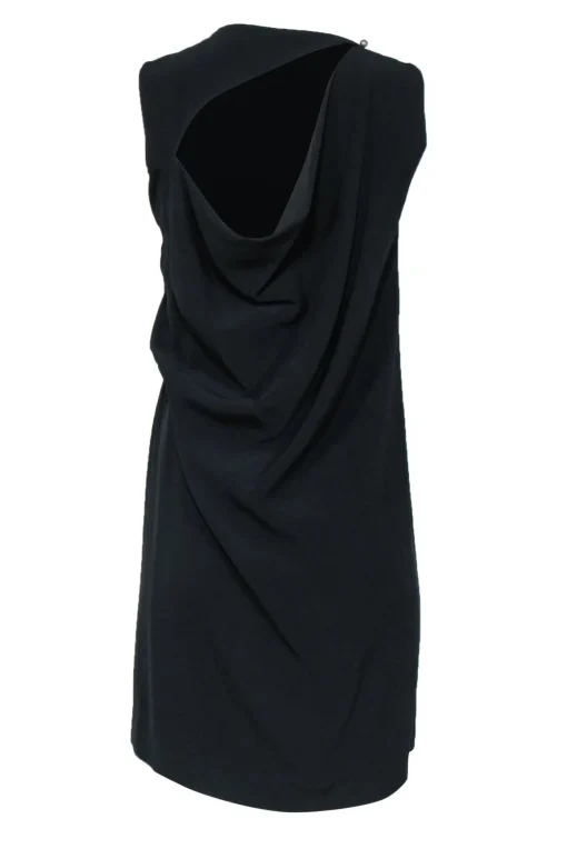Acne Studios - Black Gathered Side Dress w/ Back Cutout Sz 4