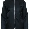 Acne Studios - Black Nylon Zipper Front Bomber Jacket Sz 2