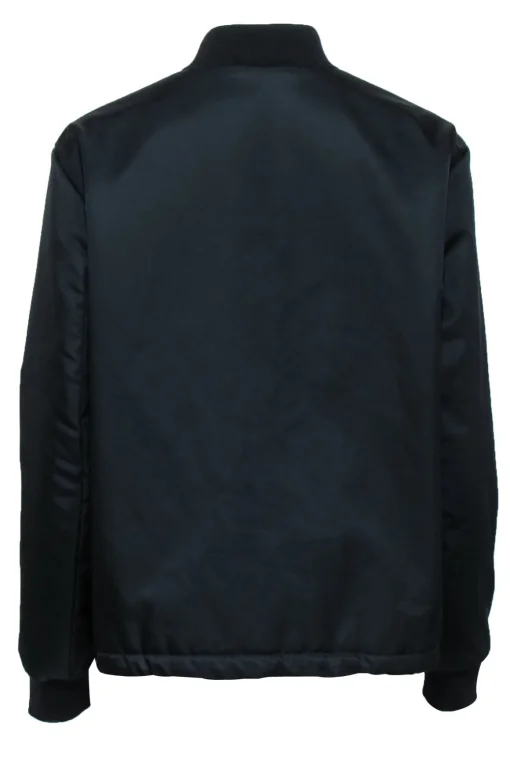 Acne Studios - Black Nylon Zipper Front Bomber Jacket Sz 2