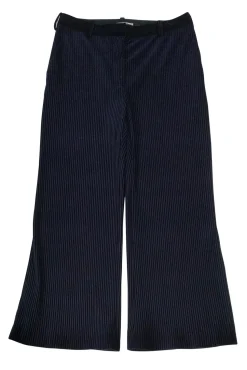 Acne Studios - Navy Velvet Pleated Trousers Sz 12