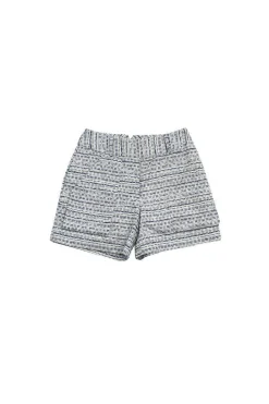 Adam Lippes - Grey & Blue Tweed Shorts Sz 4