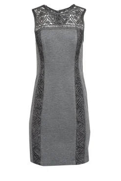 Adam Lippes - Light Grey Floral Eyelet Sleeveless Dress Sz 6