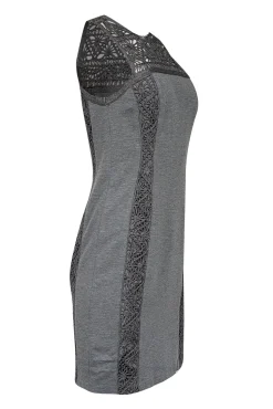Adam Lippes - Light Grey Floral Eyelet Sleeveless Dress Sz 6