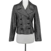 Adam Lippes - Shiny Silver Embellished Blazer Sz S