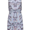 Adrianna Papell - Light Blue Beaded Sleeveless Dress Sz 12P