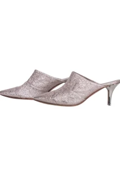 AGL - Rose Gold Leather Mule Heels Sz 8.5