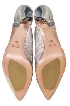 AGL - Rose Gold Leather Mule Heels Sz 8.5