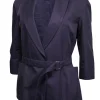 Agnona - Navy Blazer w/ Removable Belt Sz 4