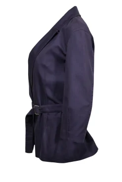 Agnona - Navy Blazer w/ Removable Belt Sz 4