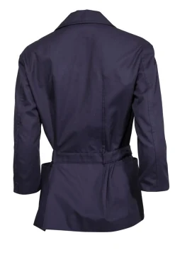 Agnona - Navy Blazer w/ Removable Belt Sz 4