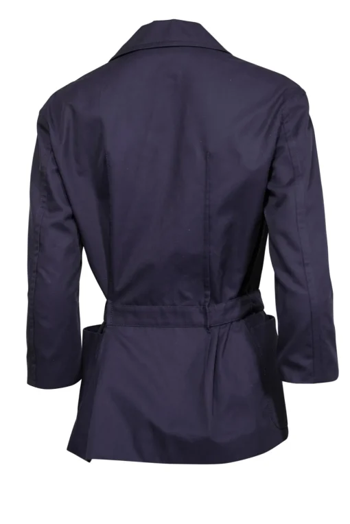 Agnona - Navy Blazer w/ Removable Belt Sz 4