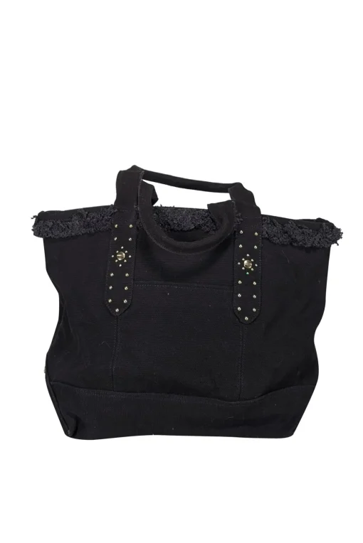 Aimee Kestenberg - Black Canvas Stud Detail Tote Bag