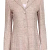 Akris - Beige & Blush Tweed Blazer Sz 6