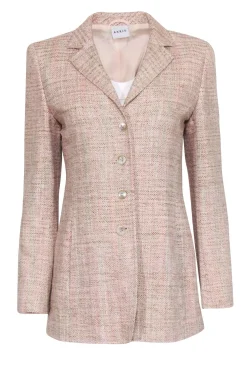 Akris - Beige & Blush Tweed Blazer Sz 6