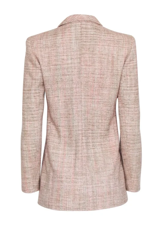 Akris - Beige & Blush Tweed Blazer Sz 6