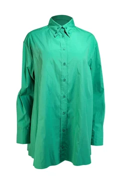 Akris - Green Cotton Button Up Shirt Sz 8