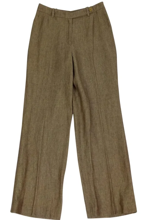 Akris - Tan Linen Trousers Sz 6