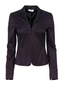 Akris Punto - Dark Purple Polka Dot Blazer Sz 4