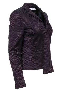 Akris Punto - Dark Purple Polka Dot Blazer Sz 4