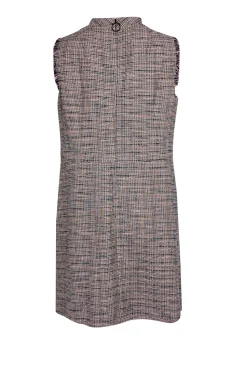 Akris Punto - Pink Multicolor Tweed Mock Neck Dress Sz 14