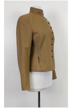 Akris Punto - Tan Stand Up Collar Blazer Sz 6