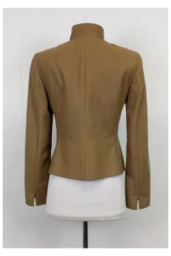 Akris Punto - Tan Stand Up Collar Blazer Sz 6