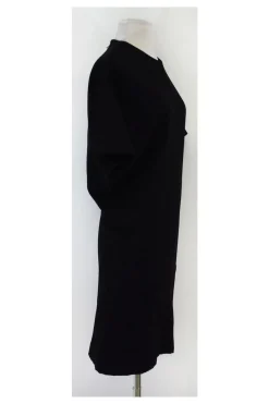 Alasdair - Black Wool Batwing Dress Sz S