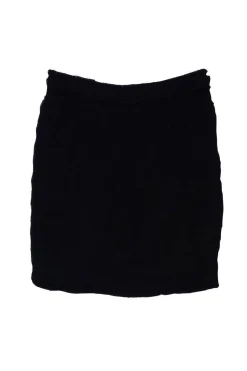Alberta Ferretti - Black Textured Skirt Sz 8