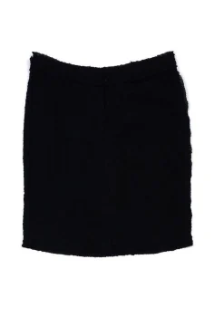 Alberta Ferretti - Black Textured Skirt Sz 8