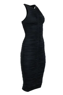 A.L.C. - Black Ruched Sleeveless Bodycon Dress Sz XS