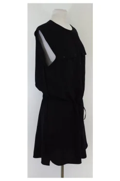 A.L.C. - Black Silk Sleeveless Dress Sz L