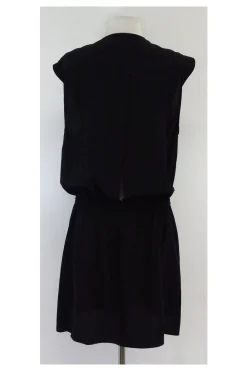 A.L.C. - Black Silk Sleeveless Dress Sz L