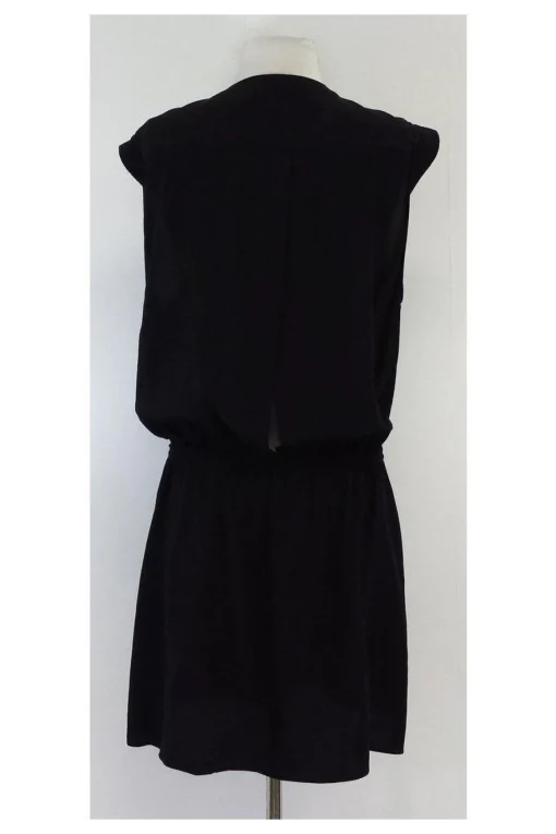 A.L.C. - Black Silk Sleeveless Dress Sz L