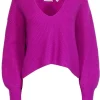 A.L.C. - Bright Purple V-Neckline Knit Sweater Sz S