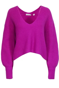 A.L.C. - Bright Purple V-Neckline Knit Sweater Sz S