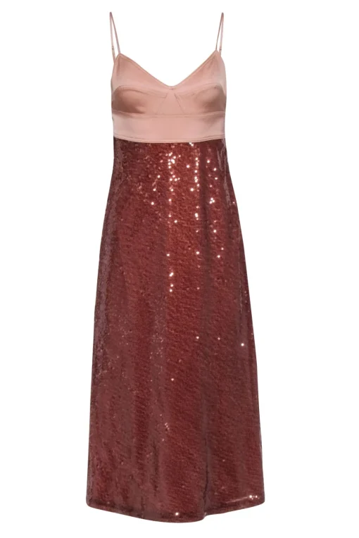 A.L.C. - Bronze Sequin Sleeveless Formal Dress Sz 6
