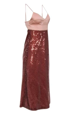 A.L.C. - Bronze Sequin Sleeveless Formal Dress Sz 6