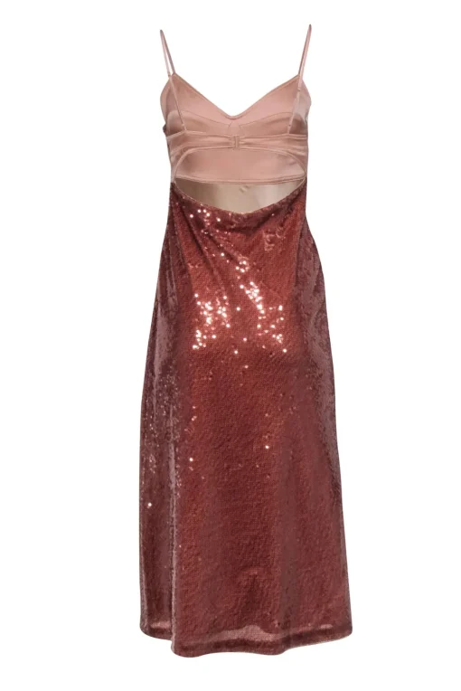 A.L.C. - Bronze Sequin Sleeveless Formal Dress Sz 6