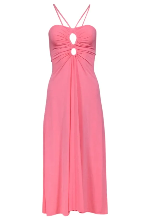 A.L.C. - Coral Ruched Bust V Strap Dress Sz XS