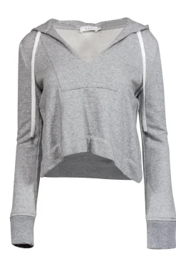 A.L.C. - Grey Cropped Hoodie Sz XS