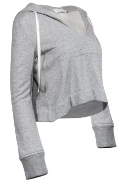 A.L.C. - Grey Cropped Hoodie Sz XS