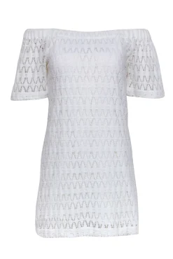 A.L.C. - Ivory Crochet Lace Off The Shoulder Dress Sz 2