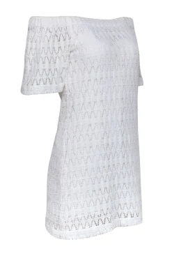 A.L.C. - Ivory Crochet Lace Off The Shoulder Dress Sz 2