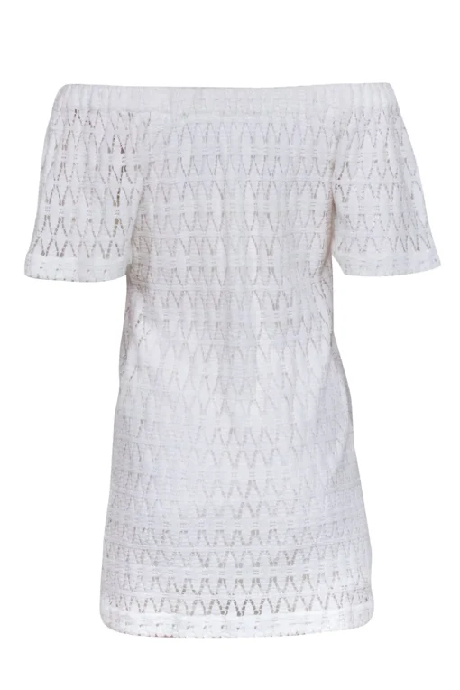 A.L.C. - Ivory Crochet Lace Off The Shoulder Dress Sz 2
