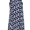 A.L.C. - Pink & Blue Floral Print Silk Shift Dress Sz 2
